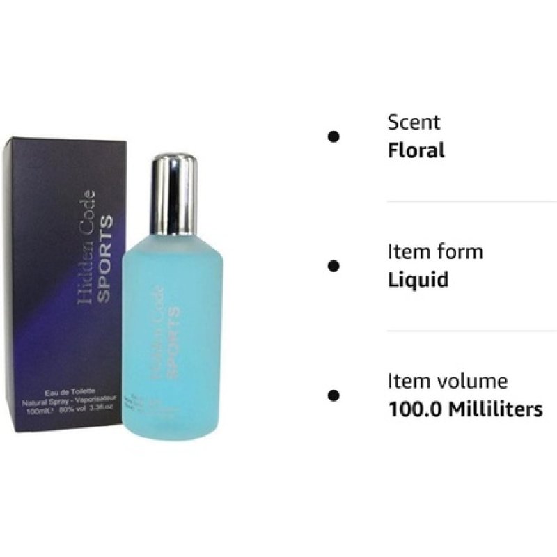 HiddenCode Sports Men's Fragrance Eau De Toilette Spray 100ml