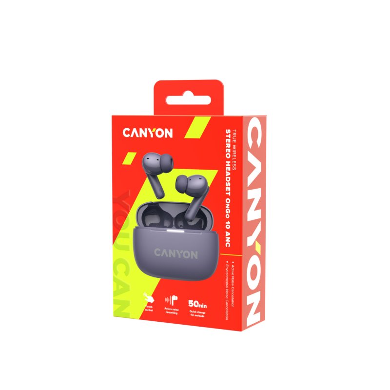 Canyon CNS-TWS10PL headphones/headset True Wireless Stereo (TWS) In-ear Calls/Music/Sport/Everyday USB Type-C Bluetooth