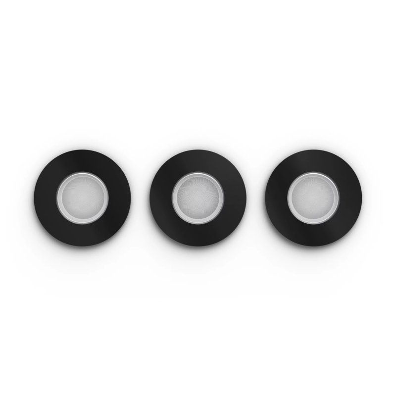 Philips Hue White&Col. Amb. Xamento Einbauspot schwarz 3x4.2W