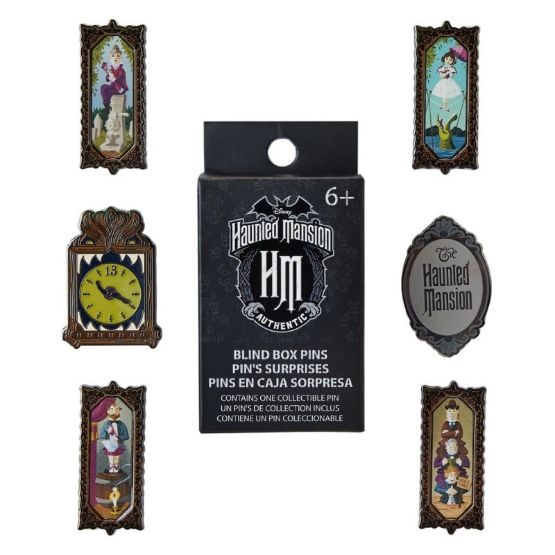 Disney by Loungefly Enamel Pins Blind Box Haunted Maison Assortment (12)