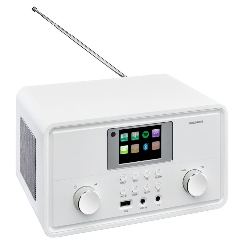 Medion MD 88069 Internetradio weiß