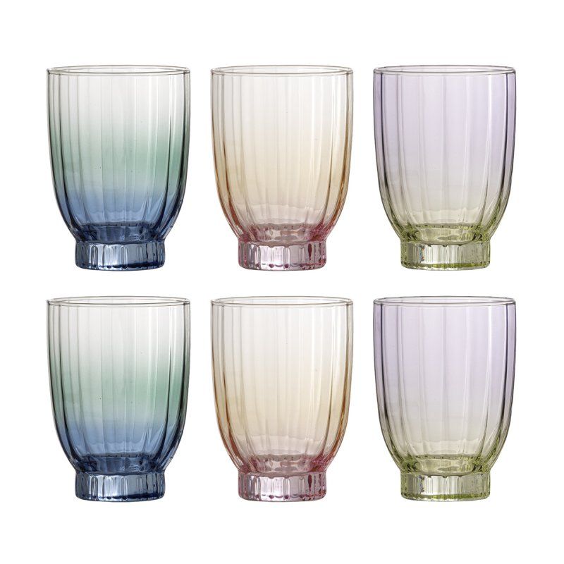 Bloomingville - Nicoline Drinking Glass - Multi