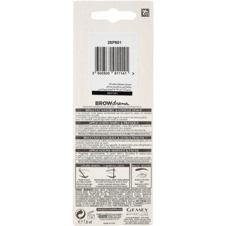 Maybelline New York Brow Drama Mascara Eyebrow Medium Brown 7.50ml