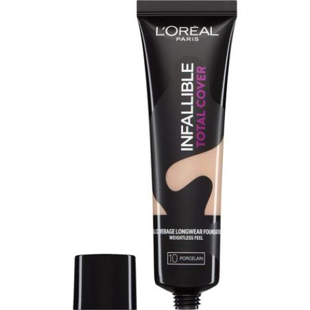 L'Oreal Paris Indefectible Total Cover Foundation Number 10 Porcelain 35g