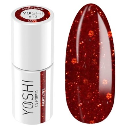 Yoshi Hybrid Nail Polish Red Professional Longlasting UV Polish 6ml