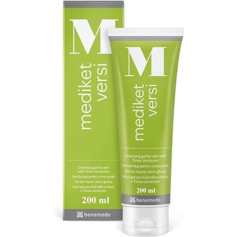 Mediket Versi Cleansing Gel for Skin and Scalp 200ml Tinea Versicolor