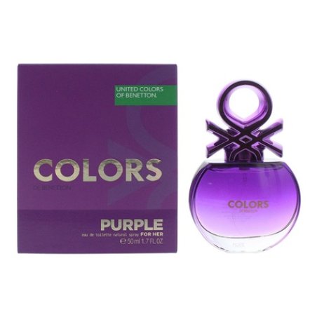 Benetton Colors Purple Eau De Toilette 50ml Women Spray