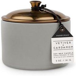 Paddywax Candles Hygge Collection Scented Candle 5-Ounce Vetiver Cardamom