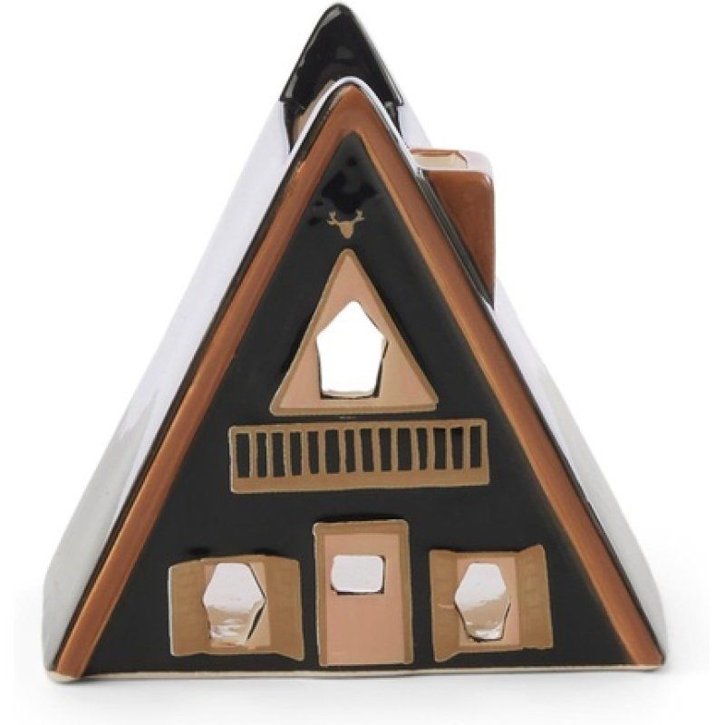 Paddywax Scented Incense Cones with Tealight and Ceramic House Incense Holder