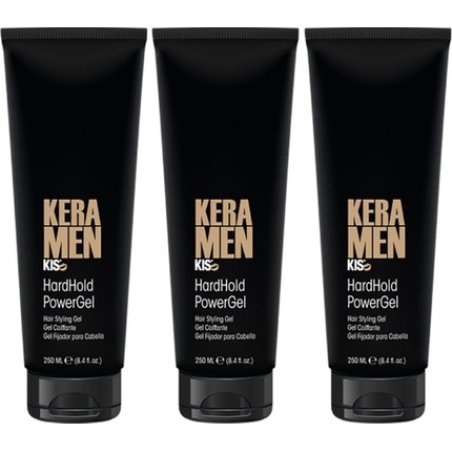 Kis Keramen Hardhold Power Gel Hair Gel - 3 X 250 Ml