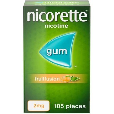 Nicorette Fruitfusion 2mg Gum Nicotine 105 Pieces
