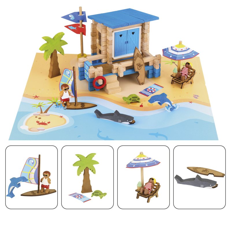 JEUJURA JOURNEE A LA PLAGE - 120 PIECES