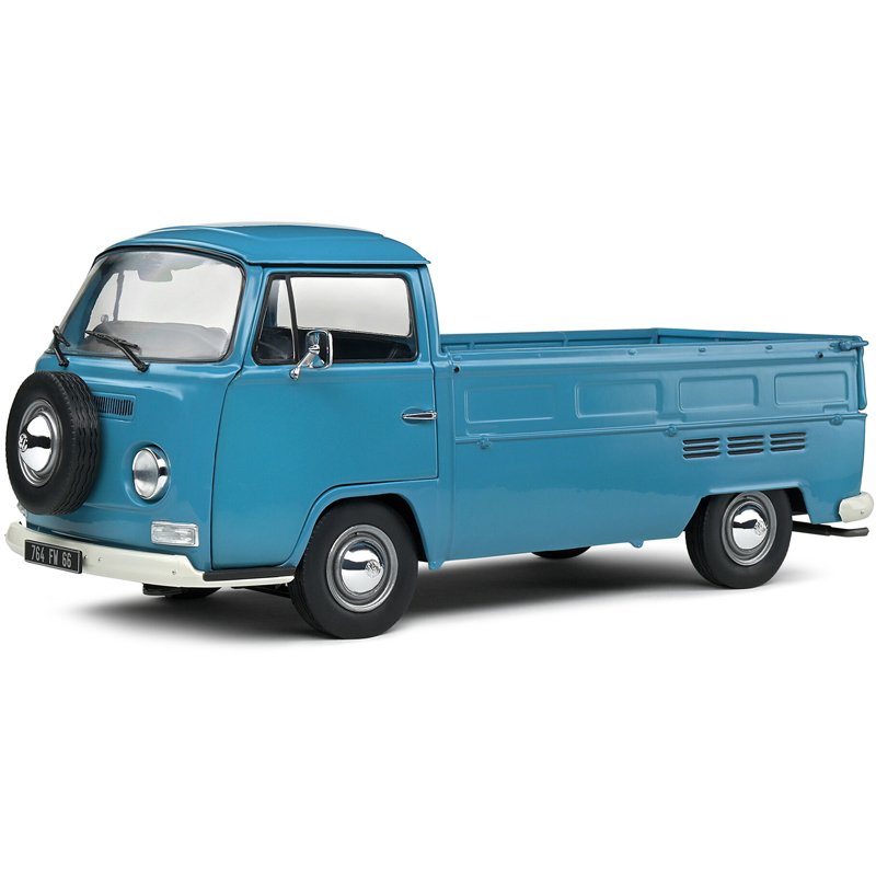 VW 1/18 T2 PICKUP BLEU 1968