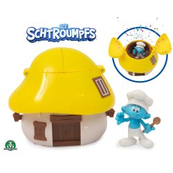 GP TOYS Les Schtroumpfs - Maison avec 1 figurine 5,5 cm surprise - Asst 2 - en présentoir