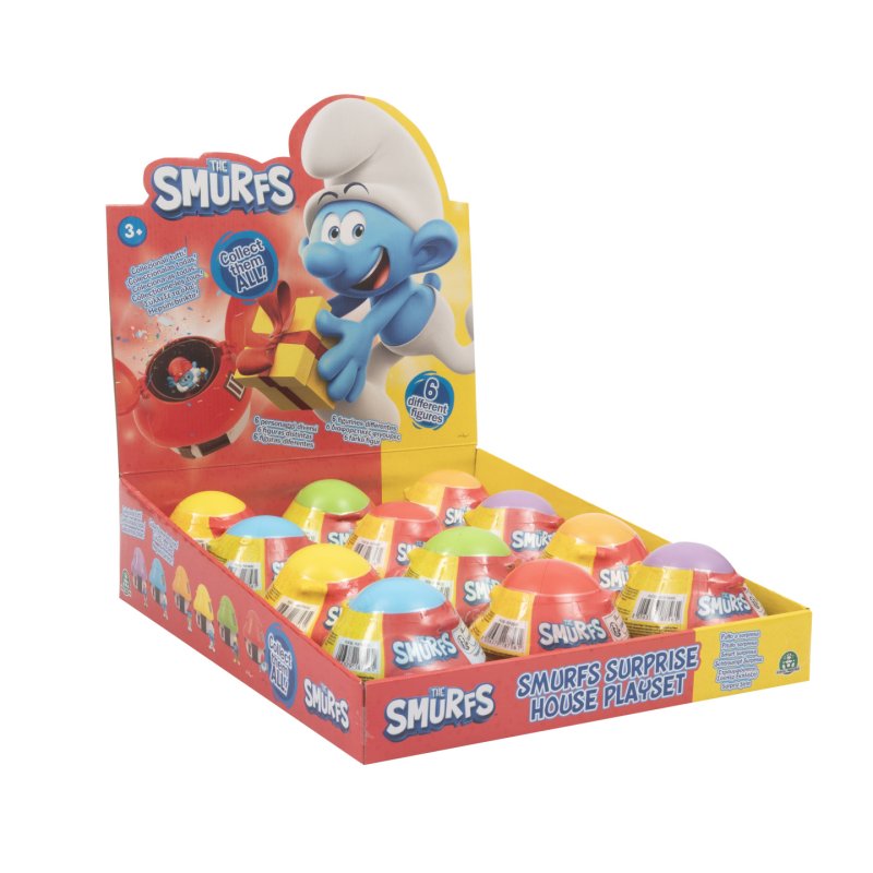 GP TOYS Les Schtroumpfs - Maison avec 1 figurine 5,5 cm surprise - Asst 2 - en présentoir