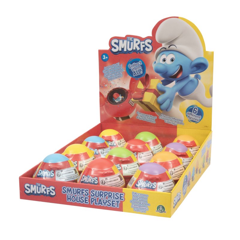 GP TOYS Les Schtroumpfs - Maison avec 1 figurine 5,5 cm surprise - Asst 2 - en présentoir