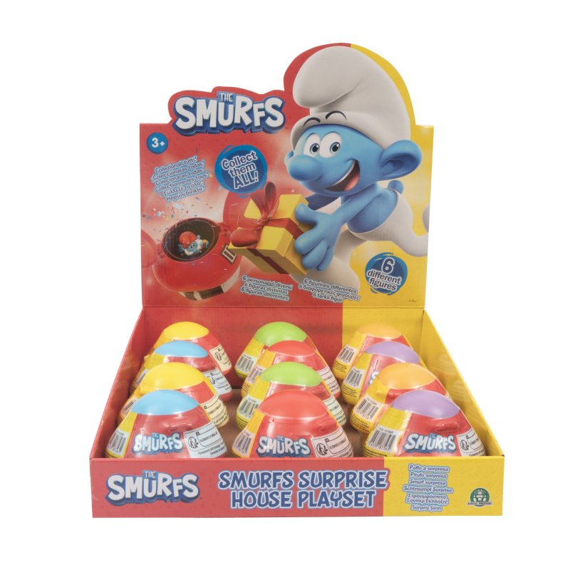GP TOYS Les Schtroumpfs - Maison avec 1 figurine 5,5 cm surprise - Asst 2 - en présentoir