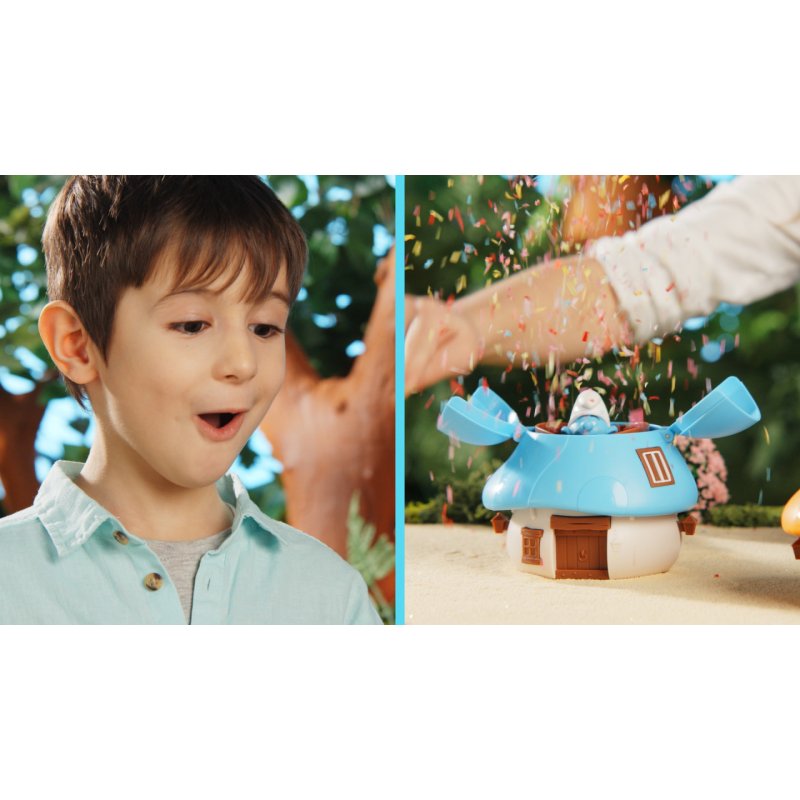 GP TOYS Les Schtroumpfs - Maison avec 1 figurine 5,5 cm surprise - Asst 2 - en présentoir