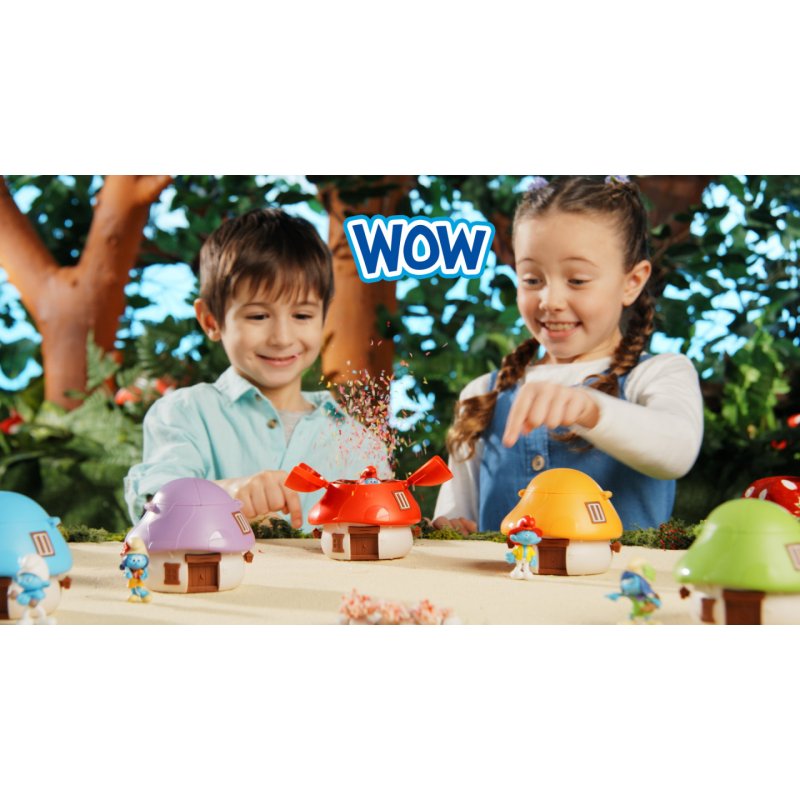 GP TOYS Les Schtroumpfs - Maison avec 1 figurine 5,5 cm surprise - Asst 2 - en présentoir