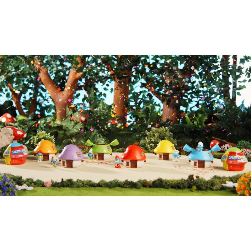 GP TOYS Les Schtroumpfs - Maison avec 1 figurine 5,5 cm surprise - Asst 2 - en présentoir