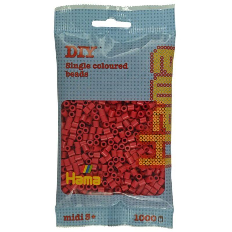 SAC 1000 PERLES ROUGE CER HAMA