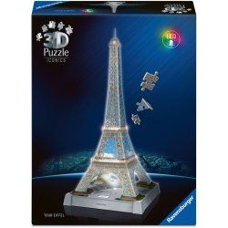 3D Puzzle Iconics: Eiffelturm - mit Licht (216 Teile)