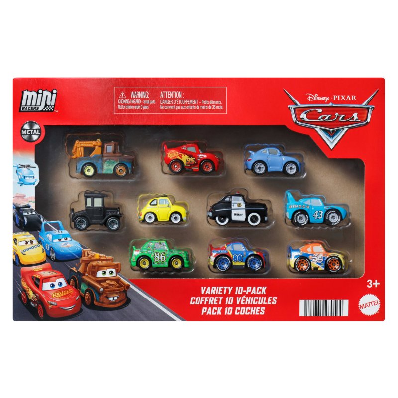 PACK 10 MINI VEH CARS