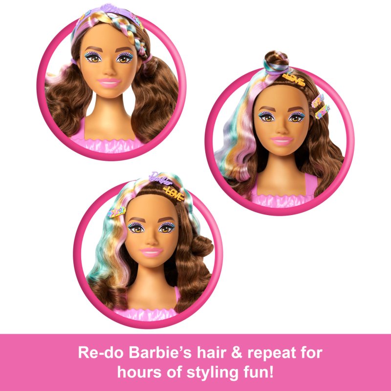 TETE A COIFFER BRUNE BARBIE