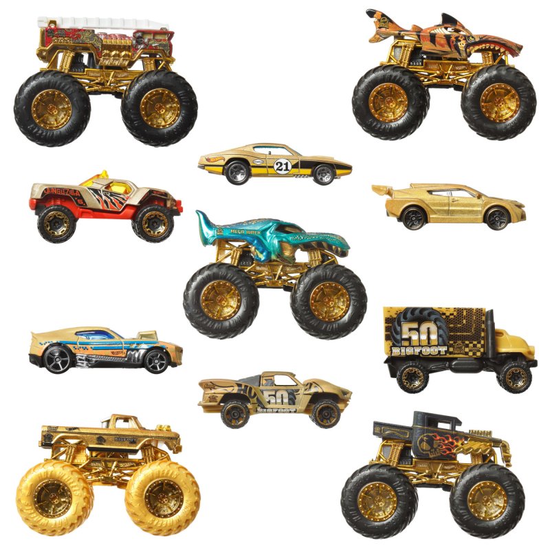 Hot Wheels Monster Trucks – Trophy Champions – Coffret véhicules