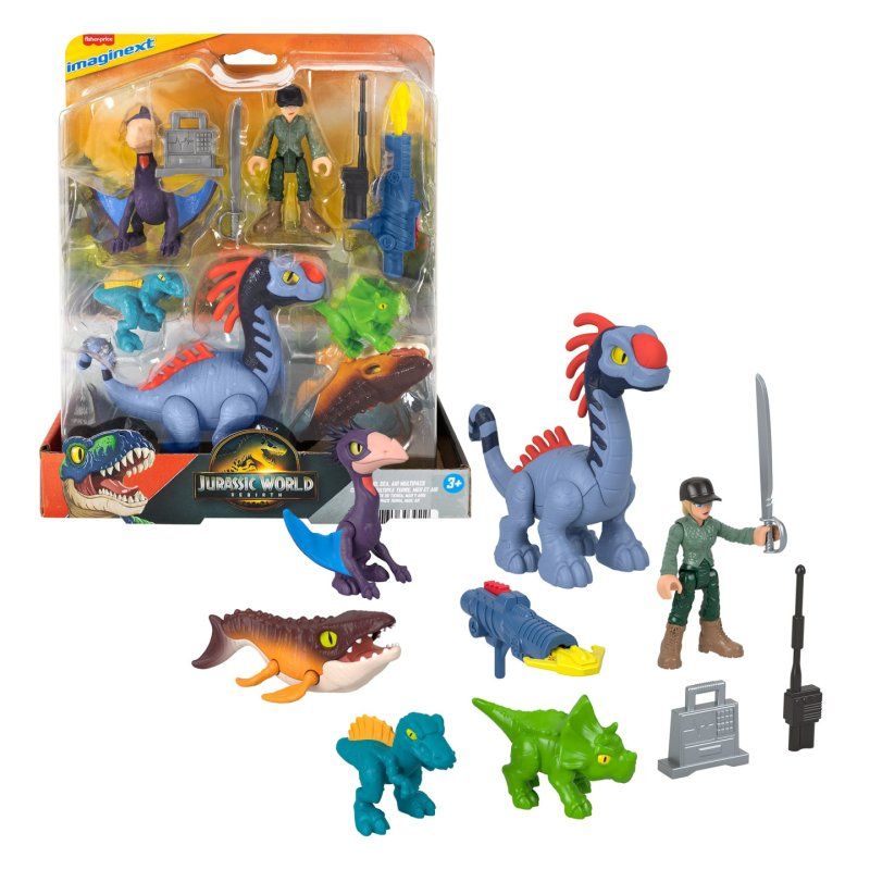 Fisher-Price Imaginext Jurassic World Rebirth Land, Sea & Air Multipack