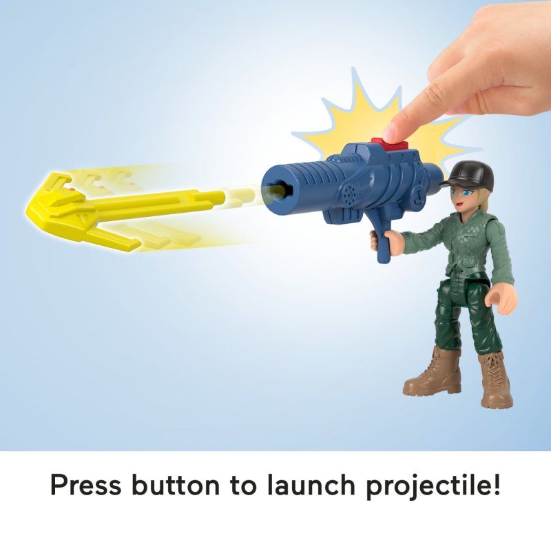 Fisher-Price Imaginext Jurassic World Rebirth Set with 6 Action Figures, Launcher & Accessories