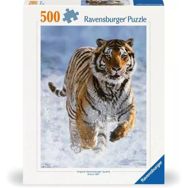 Ravensburger Puzzle 500 p - Tigre dans la neige