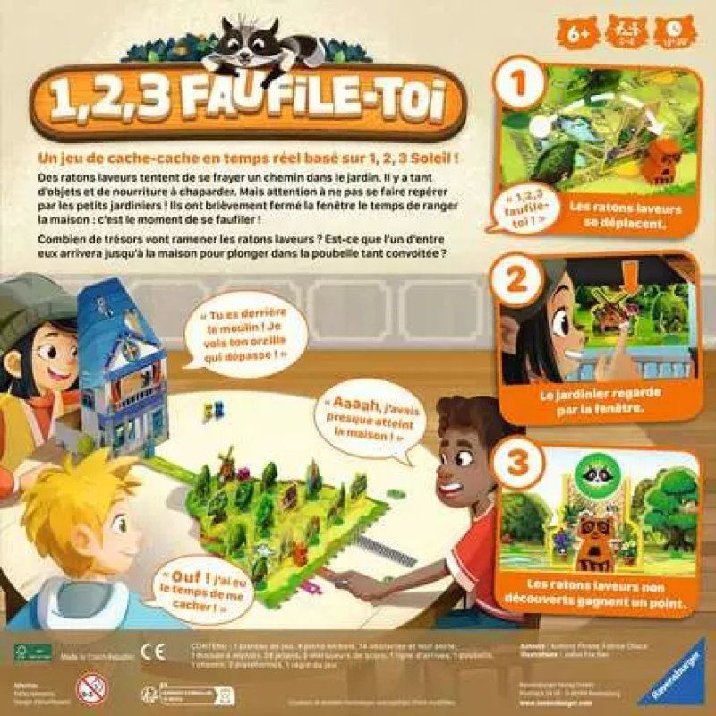 Ravensburger 22793 board/card game 1,2,3 Faufile-toi! Board game