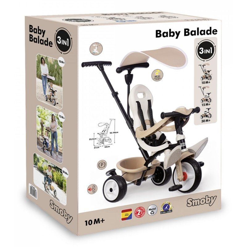 Smoby 741403 tricycle Enfants Propulsion avant Droit
