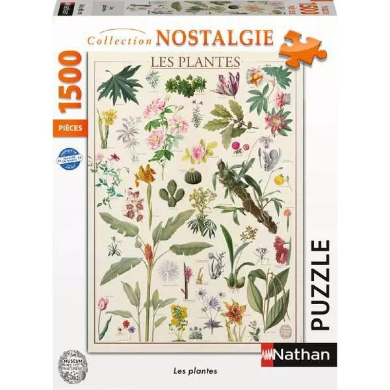 Nathan puzzle 1500 p - Les plantes / Muséum national d'Histoire naturelle