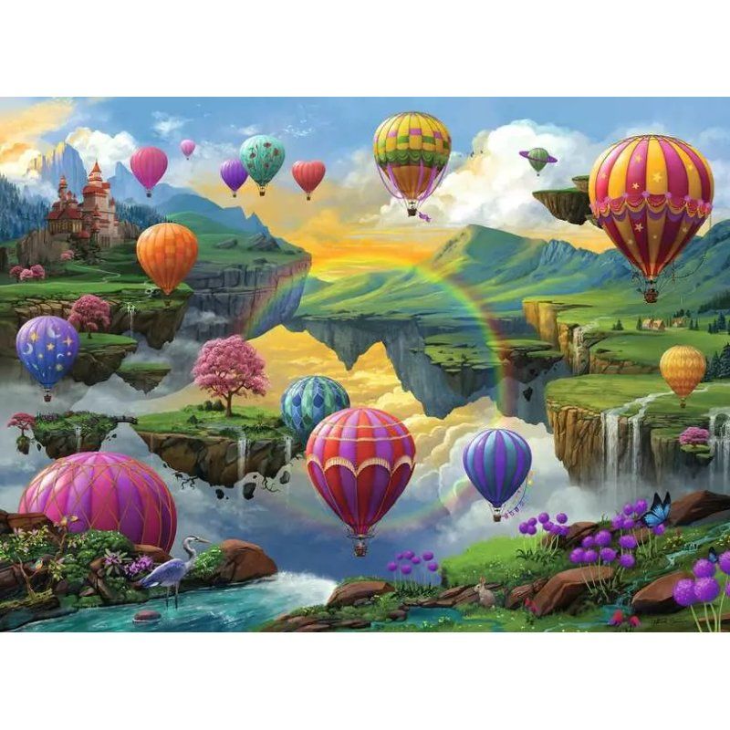 Ravensburger Puzzle 500 pieces - Hot Air Balloon Valley Jeu de puzzle 500 pièce(s) Avion