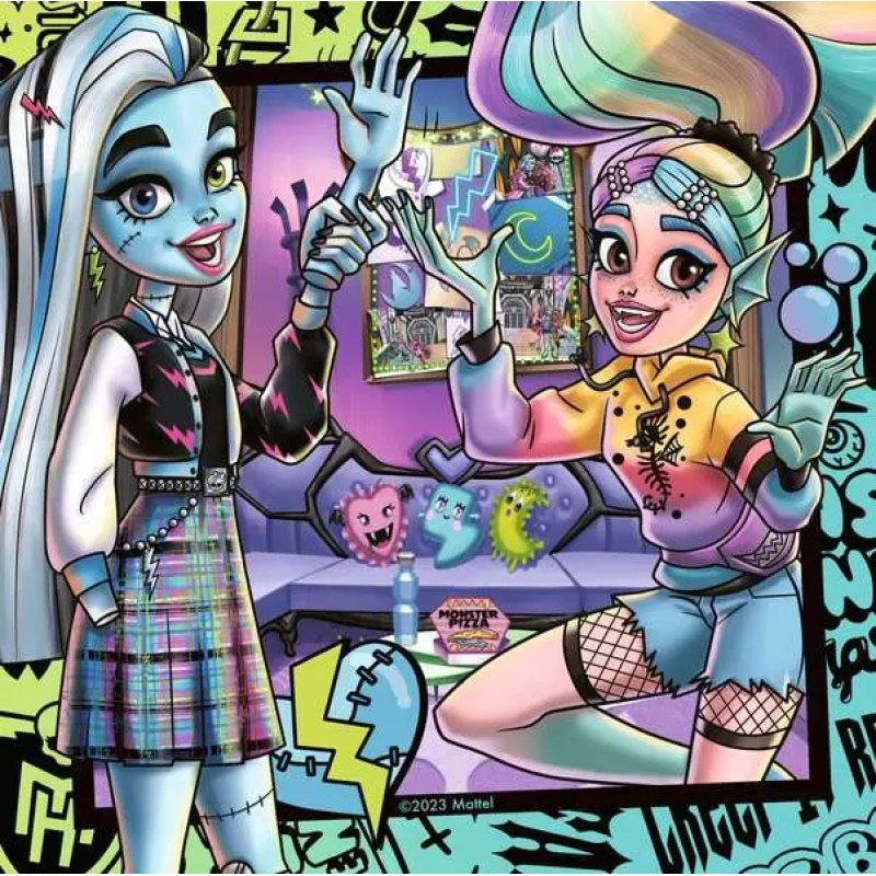 Ravensburger Puzzle Enfant dès 5 ans - Amies pour toujours ! / Monster High Jeu de puzzle 49 pièce(s) Bandes