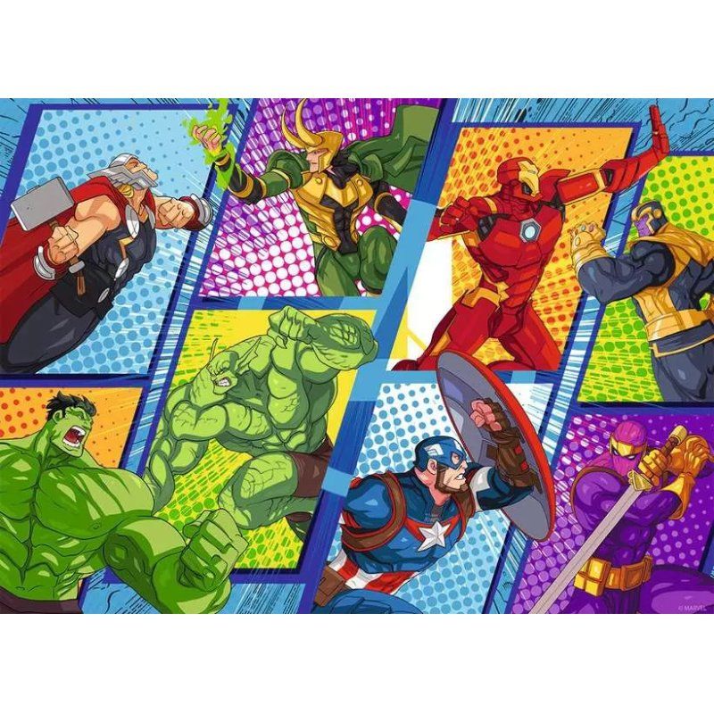 Ravensburger Puzzle Enfant dès 6 ans - Les Avengers contre les méchants / Marvel Avengers Jigsaw puzzle 60 pc(s)