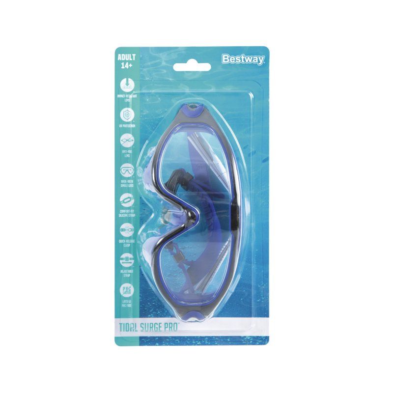 Bestway Lunettes de natation Tidal Surge Pro Adultes et enfants à partir de 14 ans