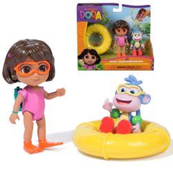 Dora, Splash-Splash Adventure Pack, with Dora & Boots Toy Figures & Accessories, Kids Toys for Girls & Boys Ages 3 and