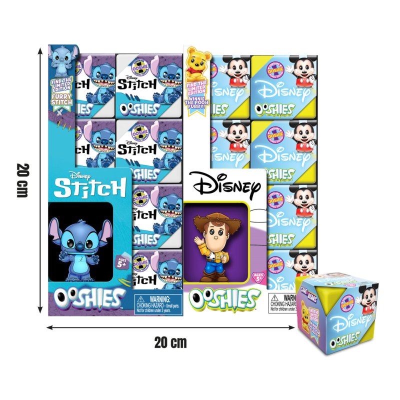 GP TOYS Ooshies - Figurine Stitch et Disney - Asst - En présentoir