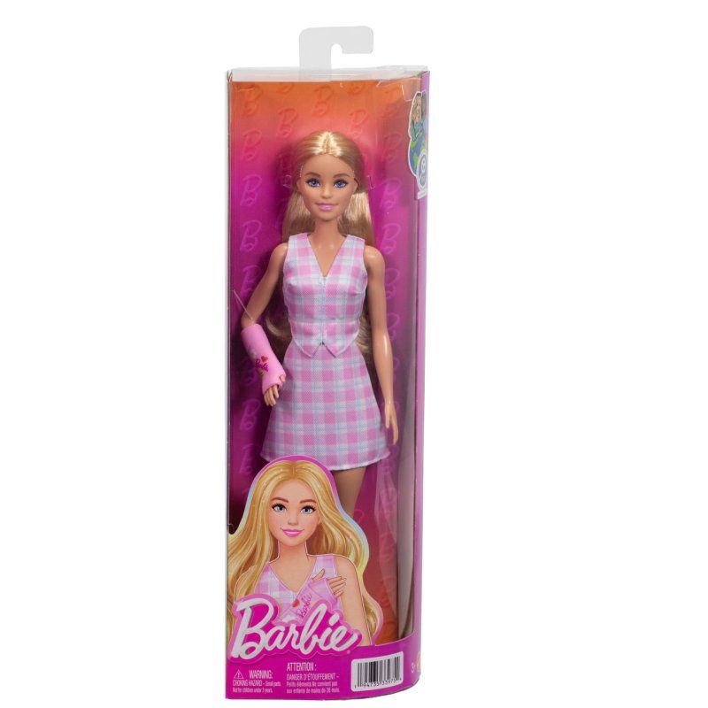 Barbie Fashionistas – Poupée Plâtre Rose