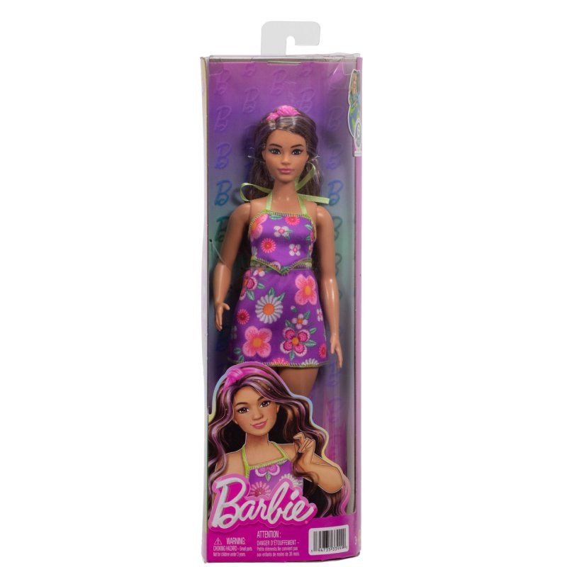 Barbie Fashionistas – Poupée Brune à Mèches Violettes