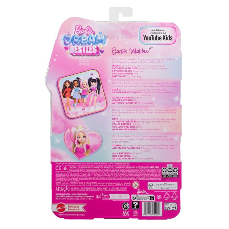 Barbie – Poupée Dream Besties 'Malibu' et Accessoires