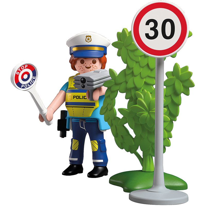 Playmobil Policier avec radar de vitesse Spécial 