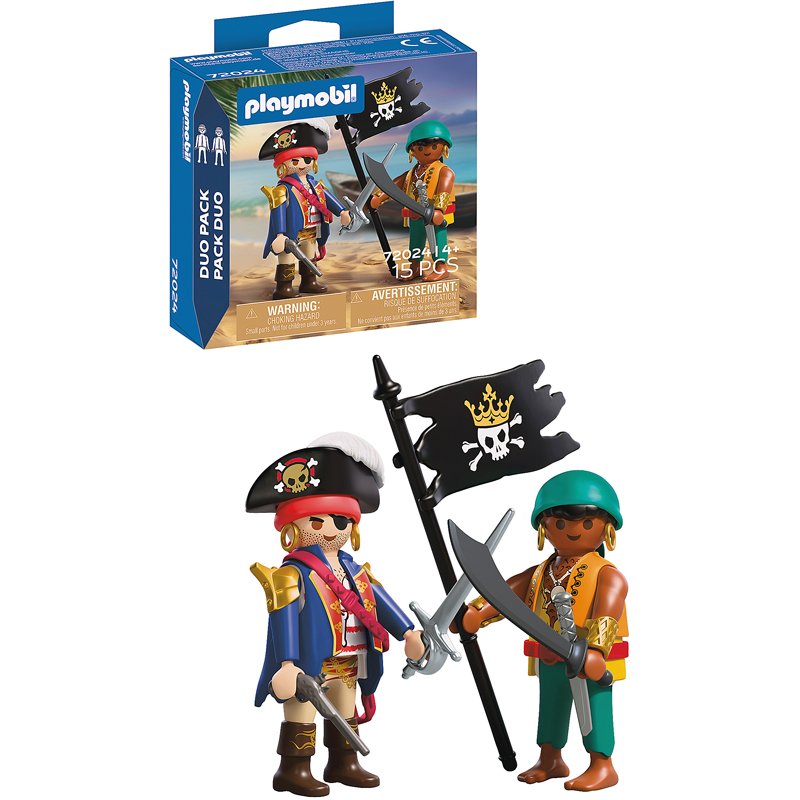 Playmobil 72024 - Duo Pirates Et Drapeau