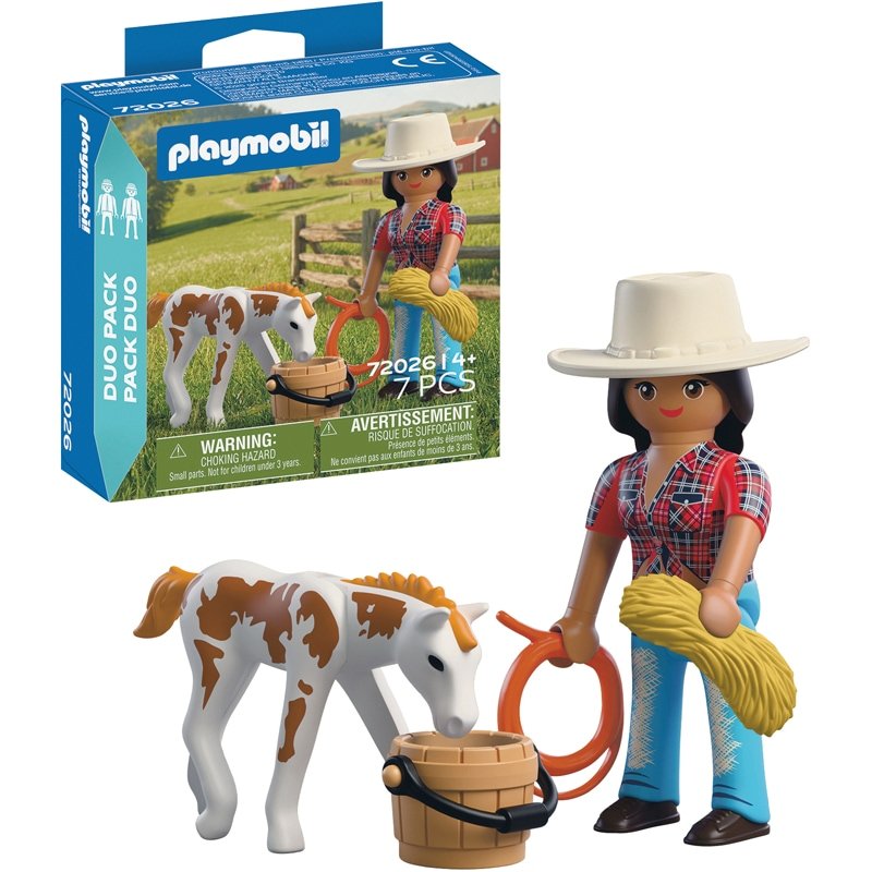 Playmobil Duo Cavalière avec poulain