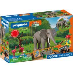 Playmobil Eléphants et soigneur animalier