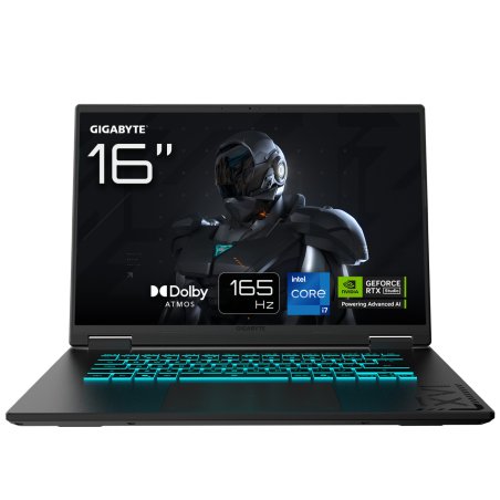 GIGABYTE GAMING A16 Ordinateur Portable – 16, 165Hz WUXGA, Intel Core i5-13620H, RTX 5050, 16Go DDR5 5200MHz, SSD