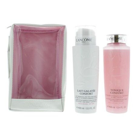 Lancome Galantee Confort Gift Set Makeup Remover Milk 400ml Toner 400ml Bag